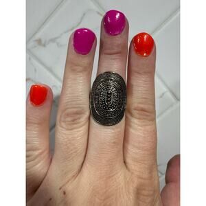 Balinese Band Ring / Artisan Design / Silver/ Handmade
